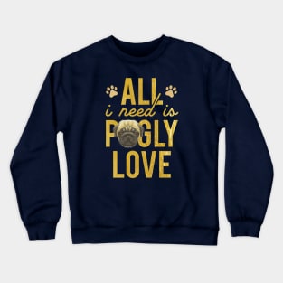 Pugly Love Crewneck Sweatshirt